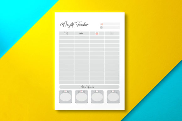 Download Canva Weight Loss Tracker KDP - Premium Resources