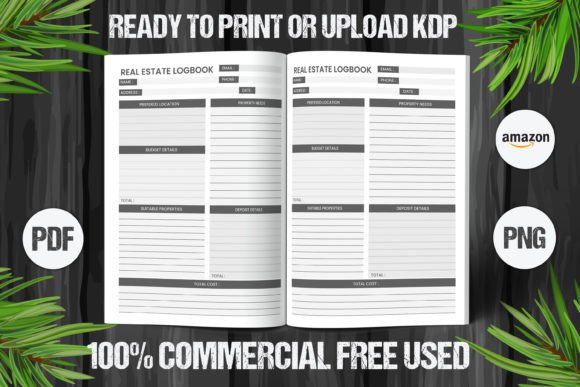Download Real Estate Logbook 2023 KDP Interiors - Premium Resources