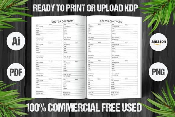 Download Doctor Contacts Book 2023 KDP Interior - Premium Resources