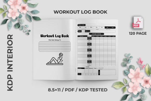 Download Workout Log Book KDP Interior - Workout log Collection