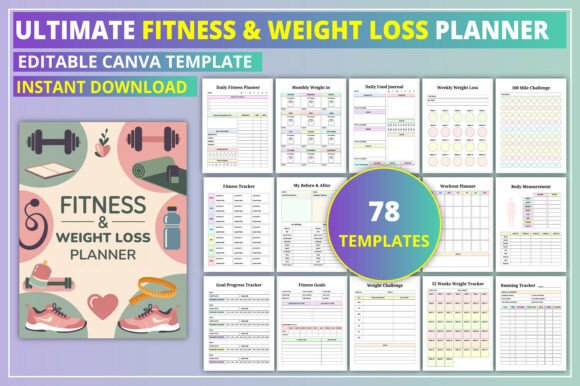 Download Ultimate Fitness &amp; Weight Loss Planner - Weight loss planner Collection