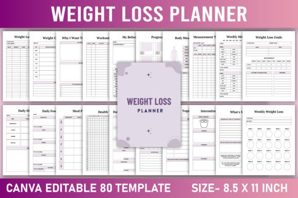 Download Editable Weight Loss Planner Planner - Weight loss planner Collection