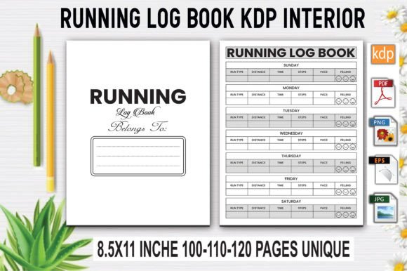 Download Running Log Book | KDP Interior - Running log book Collection