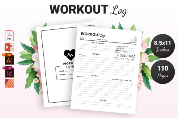 Download Workout Log Book - KDP Interior - Workout log Collection